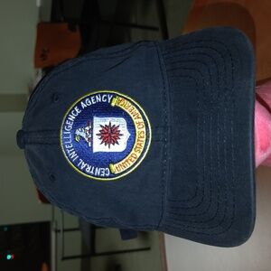 CIA Central Intelligence Agency USA Men's Black Strapback Adult Hat Cap
